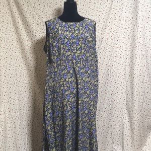 Maxi full length *vintage* floral dress
